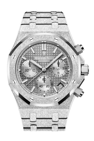 Audemars Piguet Royal Oak 41 Chronograph Grey Dial White Gold Frosted 26239Bc.gg.1224Bc.01 Dcm Watch