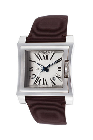 Bedat No. 1 Silver Dial Satin Strap Automatic Unisex Watch 114.010.100