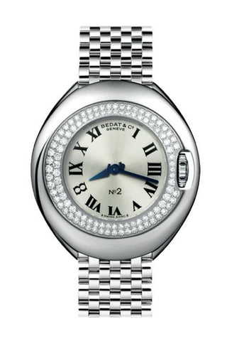 Bedat No 2 Silver Dial Stainless Steel Diamond Unisex Watch 228.031.600