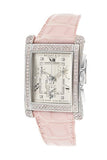 Bedat No. 7 Silver Dial Pink Diamond Pink Leather Ladies Watch 778.057.109