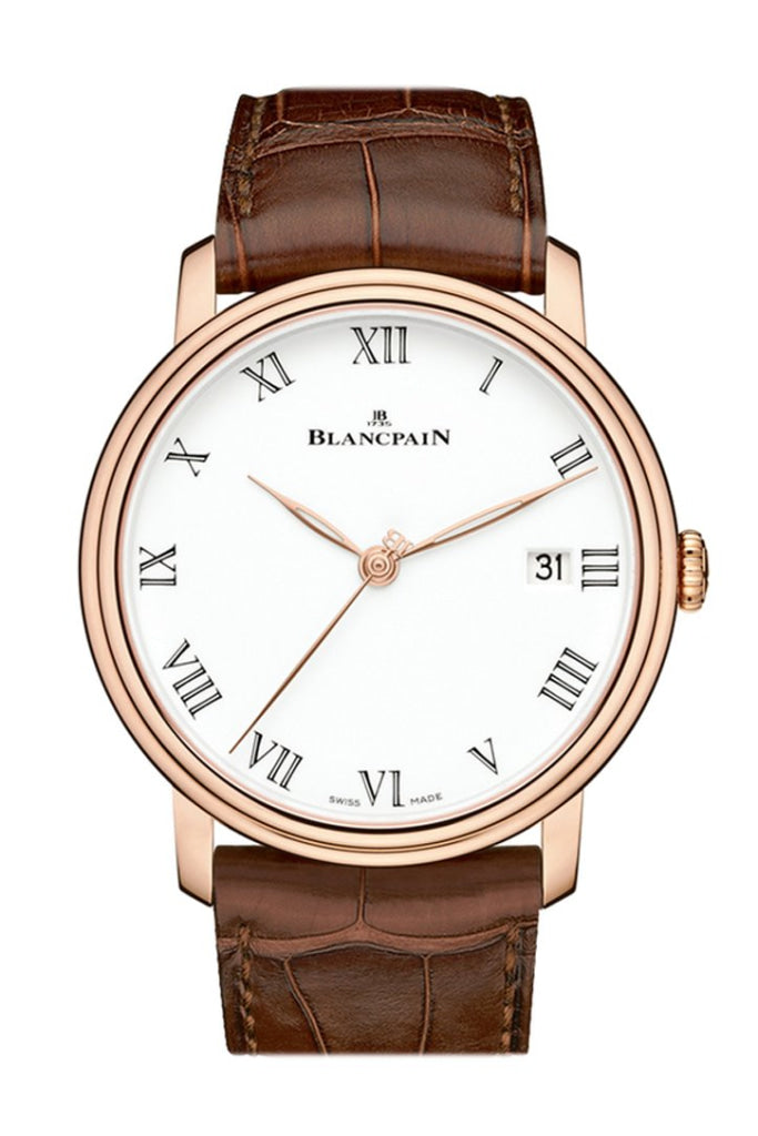 Blancpain Villeret Reveil 8 Day 6630-3631-55B Silver Watch