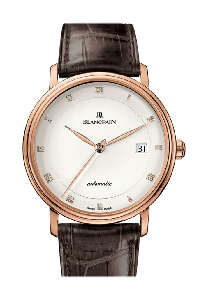 Blancpain Villeret Ultraplate Men’s Opaline Dial 18K Rose Gold Automatic Watch 6223-3642-55A