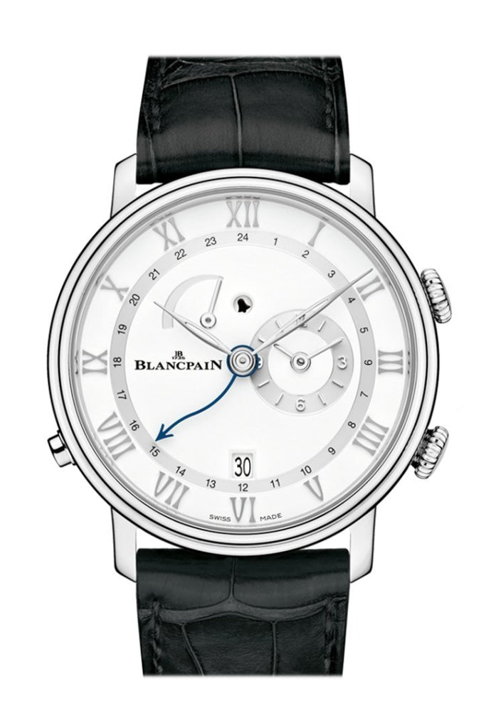 Blancpain Mens White Dial Watch 6640-1127-55B