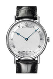 Breguet Classique Automatic Ultra Slim Silver Dial Leather Men's Watch 5157BB119V6