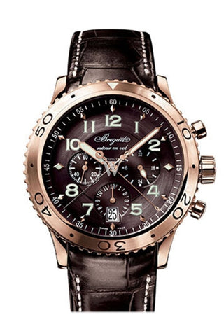 Breguet Transatlantique Type Xxi Flyback Chronograph Rose Gold Mens Watch 3810Br929Zu