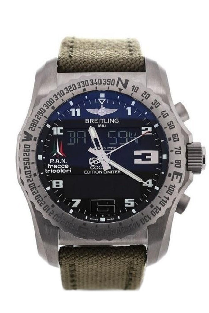 Breitling Professional Cockpit Limited Edition Mens Watch Eb50102W/be38/105W Blue