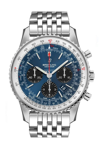 Breitling Navitimer 1 Chronograph Automatic Chronometer Blue Dial Mens Watch Ab0121211 C1A1