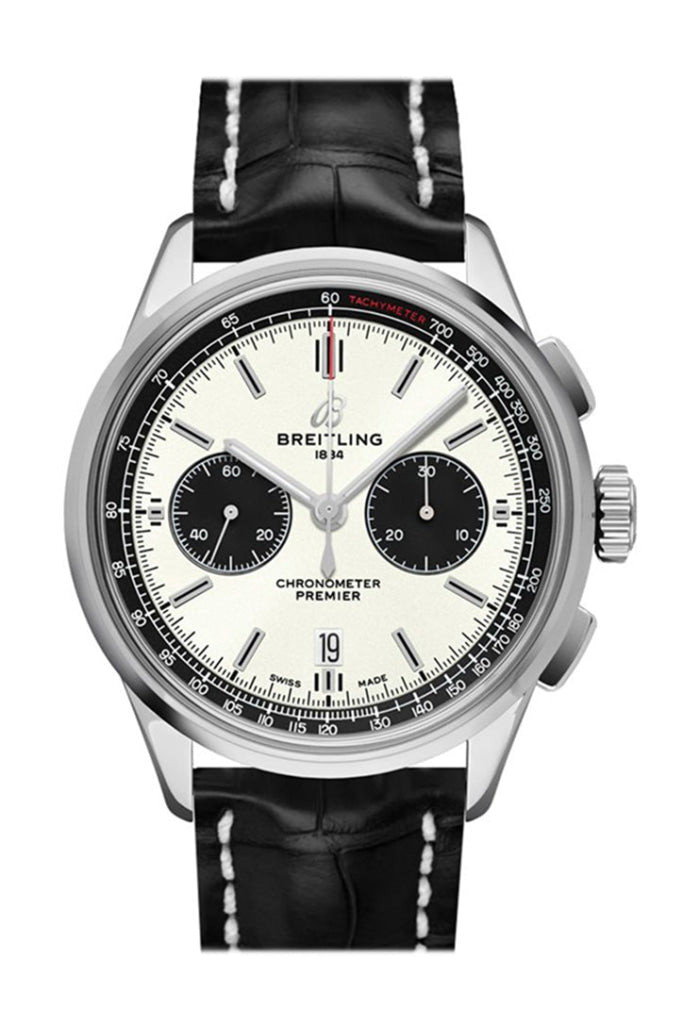 Breitling Premier B01 Chronogragh 42Mm Black Croc Ab0118221 G1P1 Watch