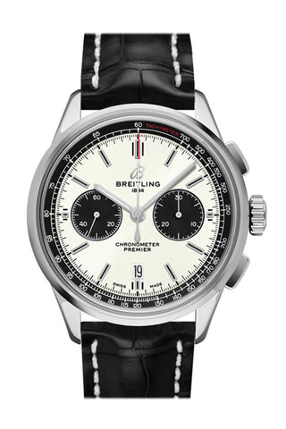 Breitling Premier B01 Chronogragh 42Mm Black Croc Ab0118221 G1P1 Watch