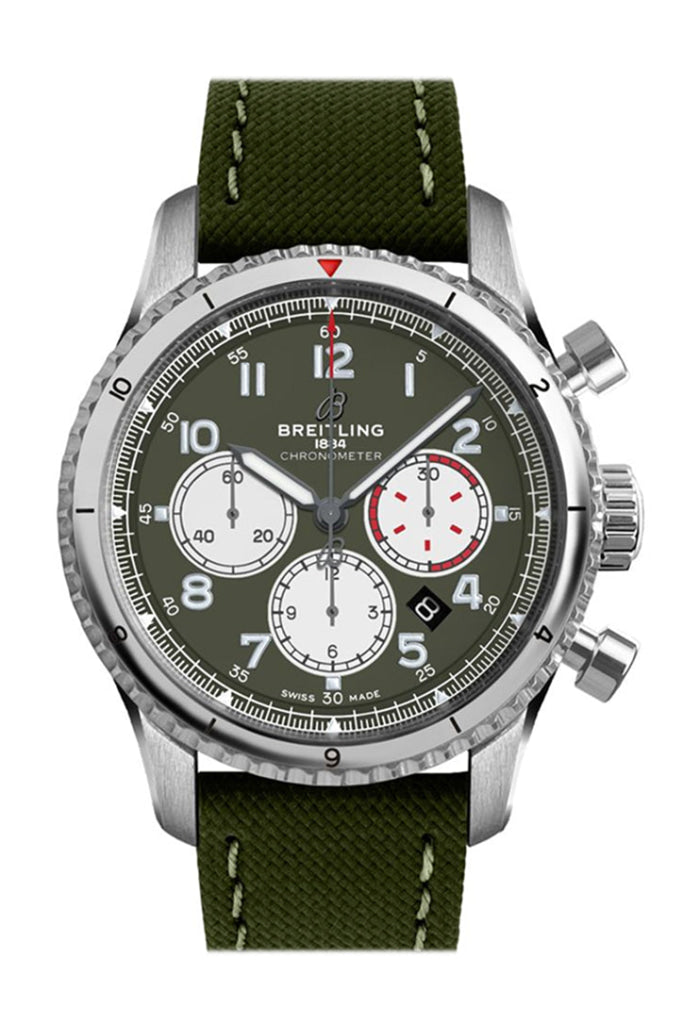 Breitling Aviator 8 B01 Chronogragh Green Ab01192A1 L1X1 Watch