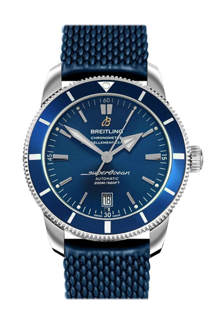 Breitling Superocean Heritage 2 Blue Rubber Ab2010161 C1S1 Watch