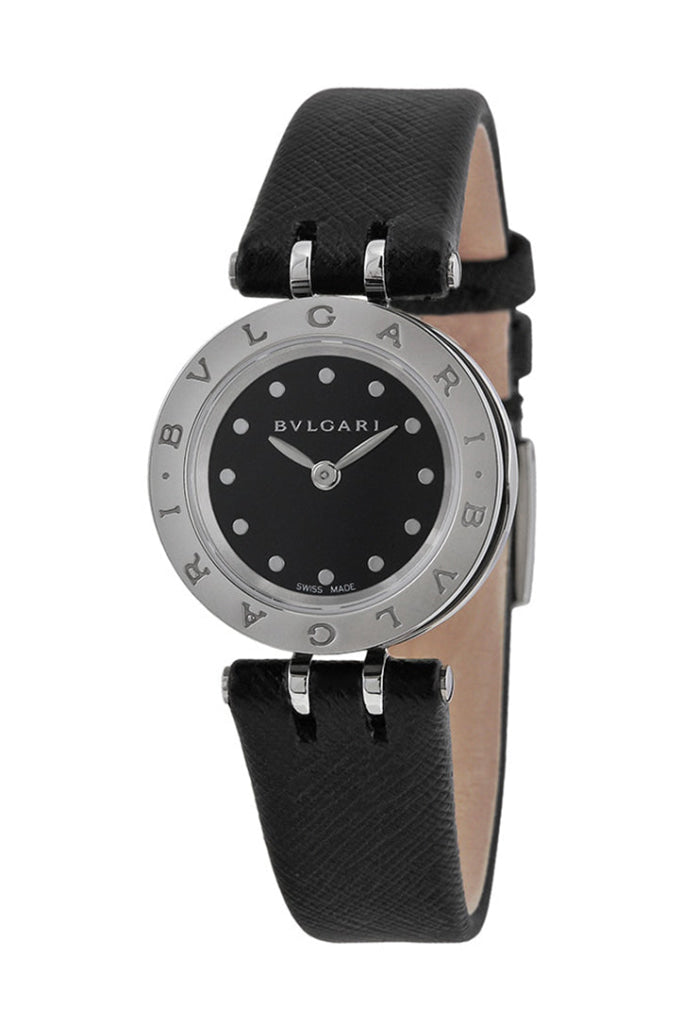 Bvlgari B Zero 1 Black Dial Leather Ladies Watch Bz23Bscl