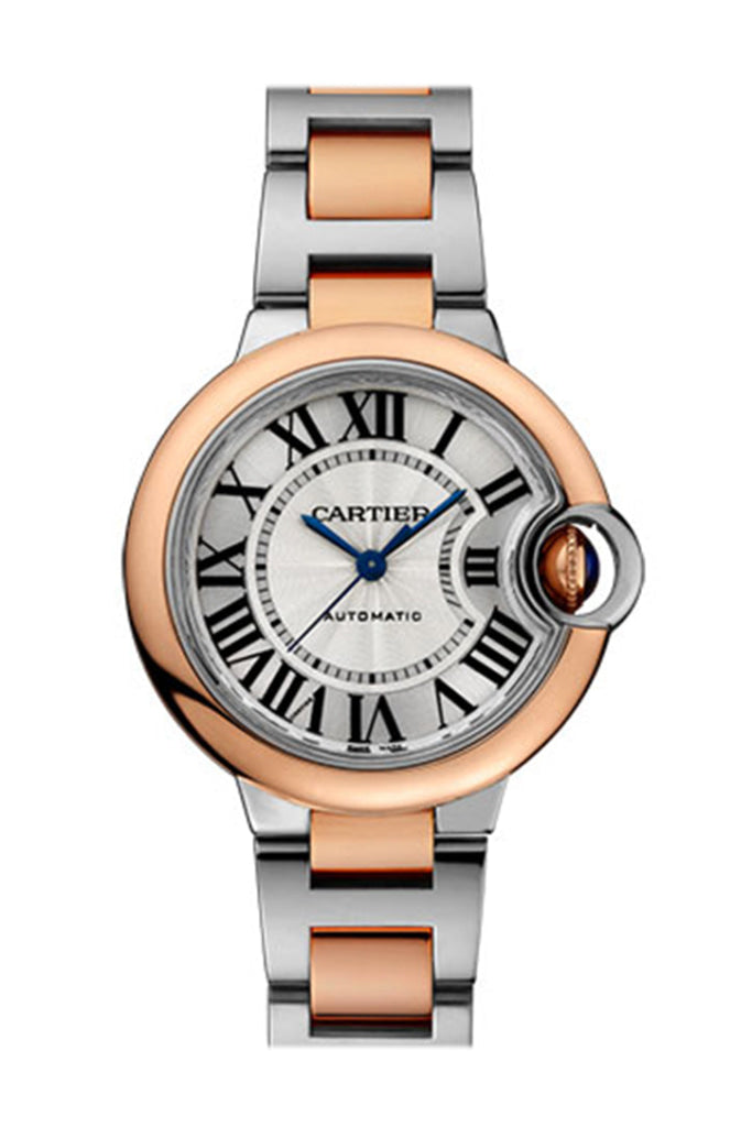 Cartier Ballon Bleu 33Mm Steel Rose Gold W2Bb0023 Watch