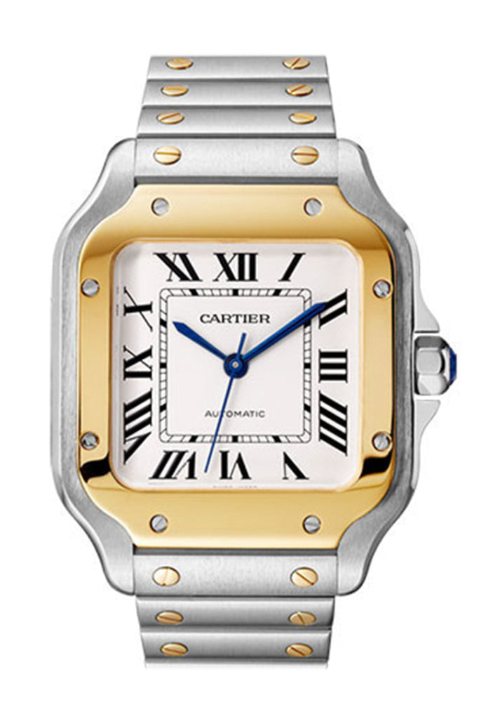 Cartier Santos Dumont Steel Yellow Gold Midsize W2Sa0016 Watch