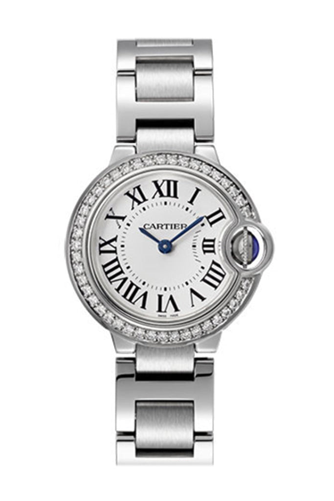 Cartier Ballon Bleu 28Mm Diamond Bezel W4Bb0015 Watch