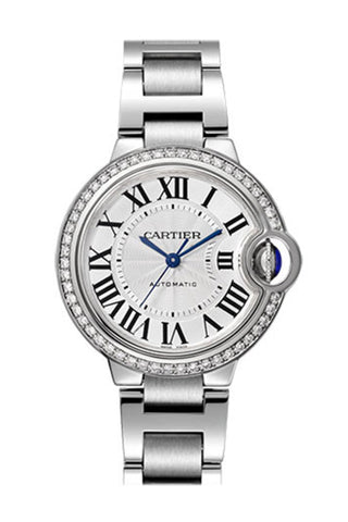 Cartier Ballon Bleu 33Mm Diamond Bezel W4Bb0016 Watch