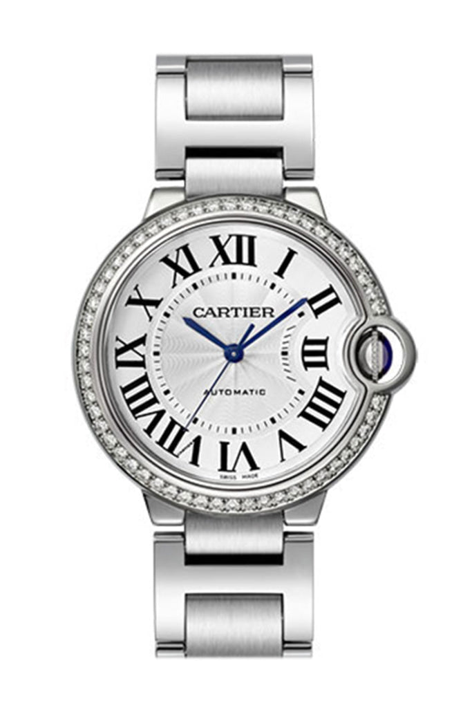 Cartier Ballon Bleu 36Mm Diamond Bezel W4Bb0017 Watch