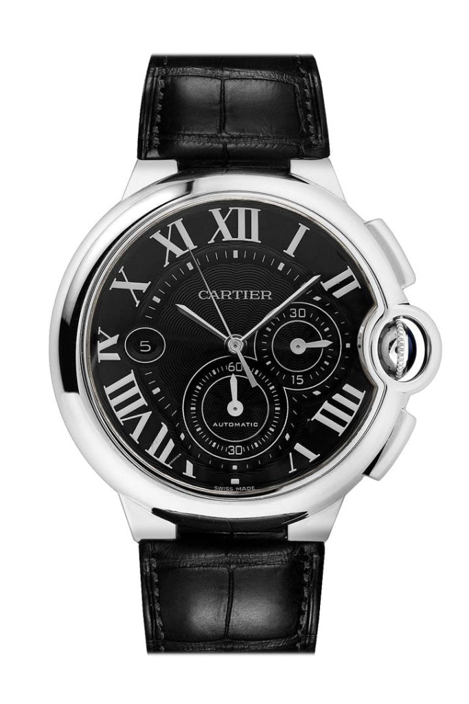 Cartier Ballon Bleu Chrono Black Dial Steel W6920052 Watch