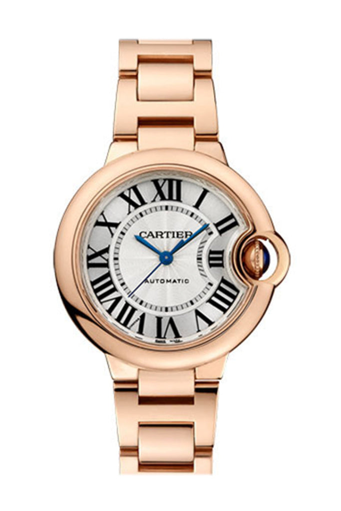 Cartier Ballon Bleu 33Mm Rose Gold Bracelet W6920096 Watch