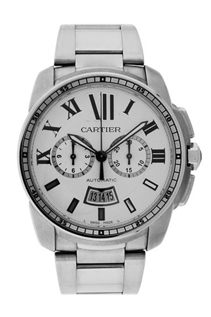 Cartier Calibre De Chronograph Silver Dial Men’s Watch W7100045