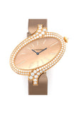 Cartier Delices Brushed Pink Gold Dial Ladies Watch WG800020