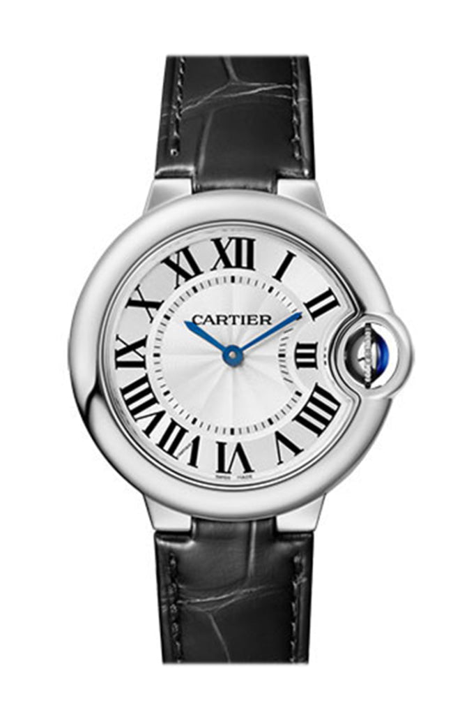 Cartier Ballon Bleu 33Mm Steel Strap Ladies Watch Wsbb0034