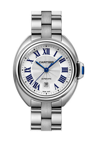 Cartier Cle De Small Automatic Steel Ladies Watch Wscl0005