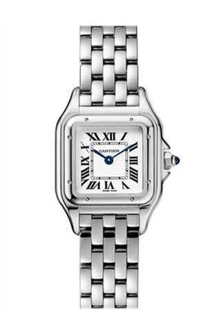 Cartier Panthere De Small Silver Dial Ladies Watch Wspn0006