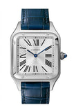 Cartier Santos-Dumont Quartz Silver Dial Men's Watch WSSA0022