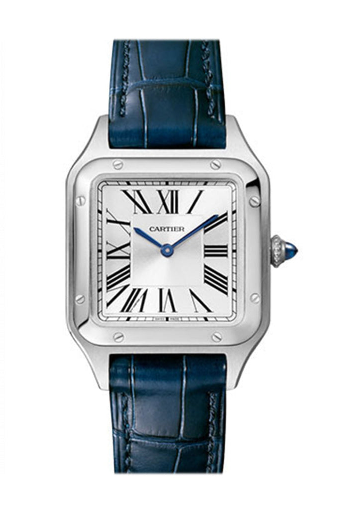 Cartier Santos-Dumont Quartz Silver Dial Ladies Watch Wssa0023