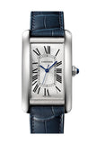 Cartier Tank Americaine Automatic Silver Dial Men's Watch WSTA0018
