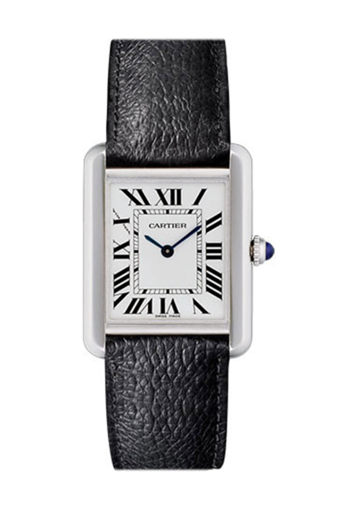 Cartier Tank Solo Small Silvered Light Opaline Dial Ladies Watch Wsta0030