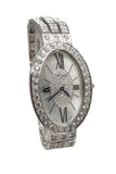 Chopard Classique Oval Quartz In White Gold With Diamond Bezel Full Bracelet With Mop Dial
