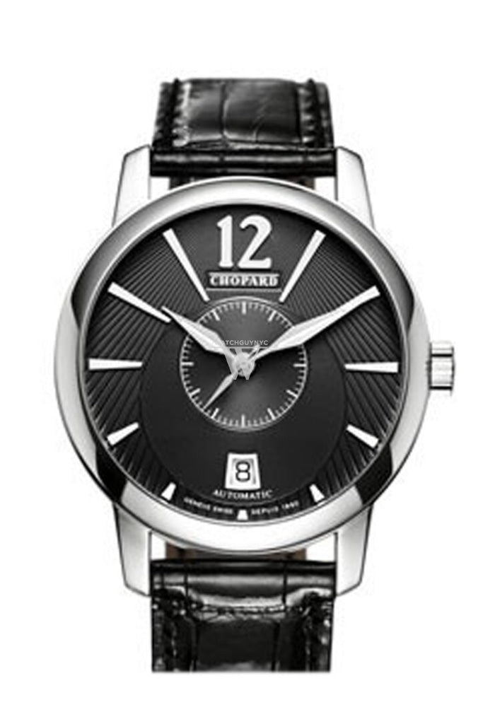 Chopard L.u.c. Classic Twin Automatic Black Dial Mens Watch 161880-1001