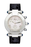 Chopard Imperiale Chronograph 31mm in Steel on Black Leather Strap with silver Dial 388378-23