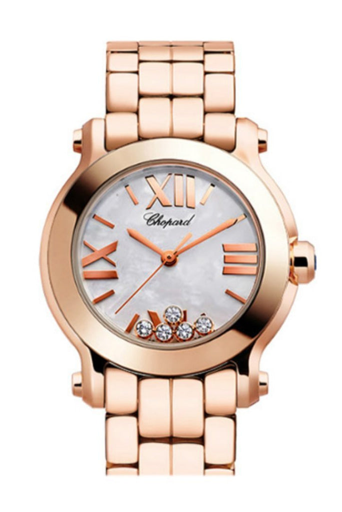Chopard Happy Sport Rose Gold Mother Of Pearl Dial 274189/5003 Watch