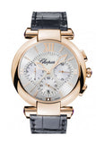 Chopard Imperiale Rose Gold Chrono Silver Dial 384211/5001 Watch