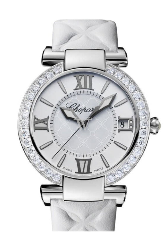 Chopard Imperiale Automatic Mother Of Pearl Diamond Leather Strap Womens Watch 388531-3008