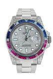 Custom Diamond Rolex GMT-Master II  Mens Watch 116710LN 116710