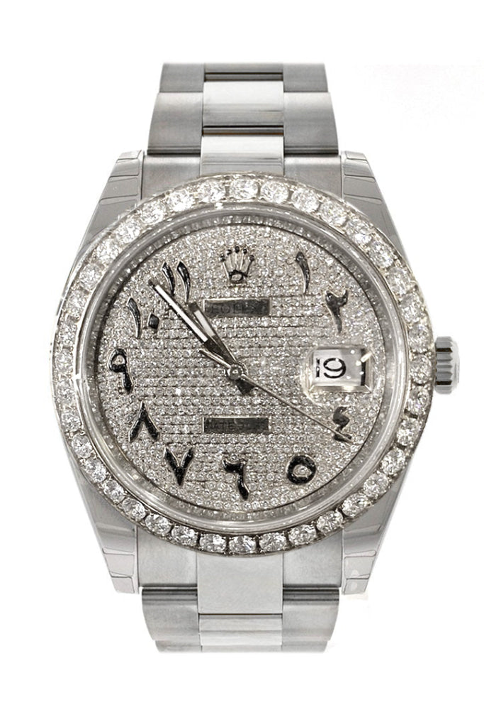 Custom Diamond Rolex Datejust 41 Mens Watch 126300 Watches