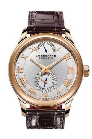 Chopard L.u.c. Quattro Mk. Ii 43Mm 18K Rose Gold Gold Mens Watch 161926-5001 Silver / None