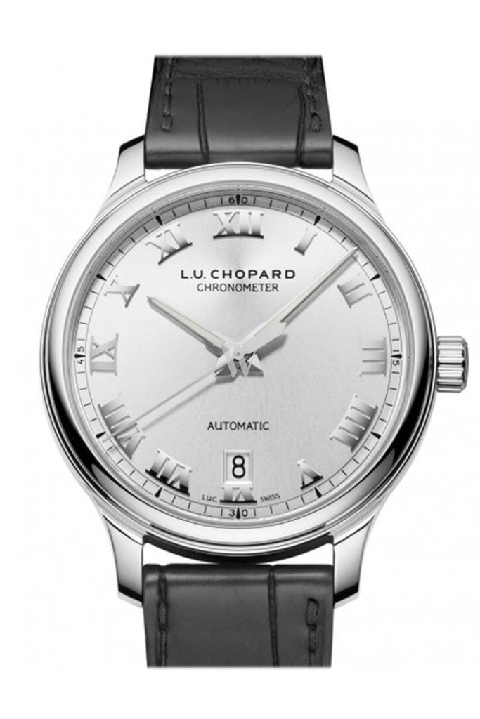 Chopard L.u.c. 1937 Classic 42Mm Stainless Steel Mens Watch 168558-3001 Silver