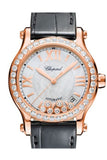 Chopard Happy Sport 36mm 18k Rose Gold and Diamonds Automatic Watch 274808-5006
