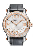 Chopard Happy Sport 36mm Diamonds Bezel 7 Floating Diamonds Inside Dial Watch 278559-6003
