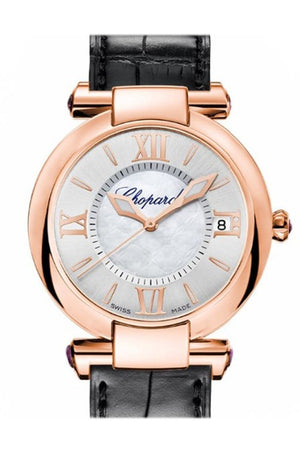 Chopard Imperiale 36Mm 18K Rose Gold And Amethysts Watch 384822-5001 Pearl