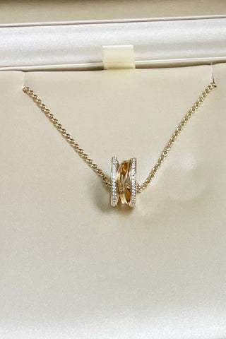 Bvlgari B.zero1 Diamond Yellow Gold Necklace Watch