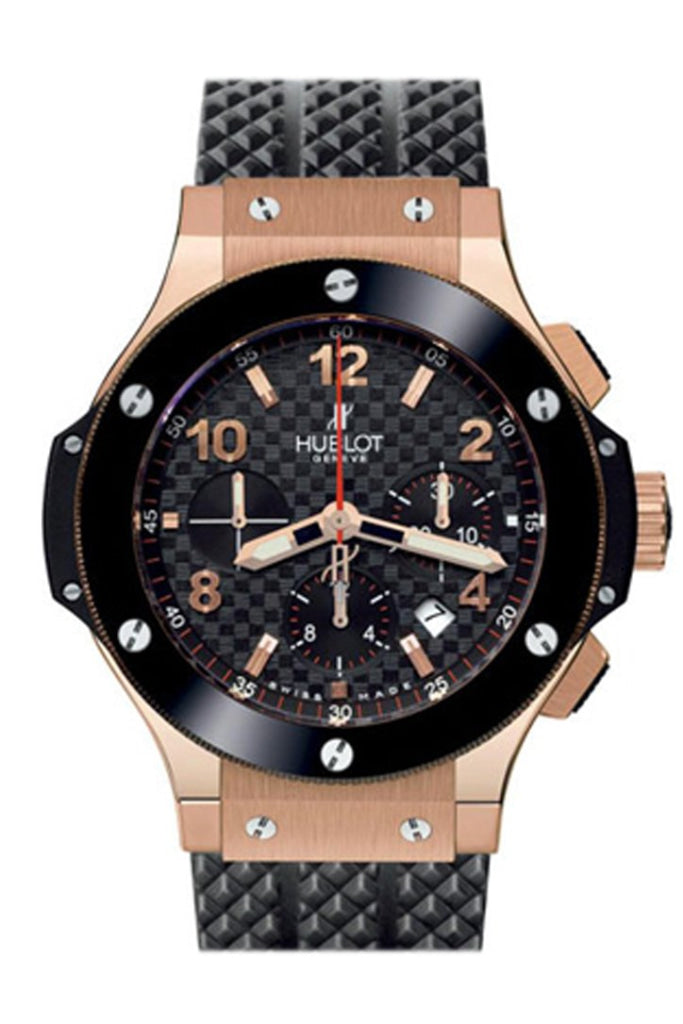 Hublot Big Bang Rose Gold Black Magic Carbonfiber Mens Watch 301.pb.131.rx