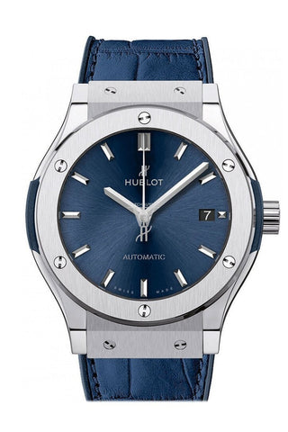 Hublot Classic Fusion Blue Sunray Dial Titanium Automatic 45Mm Mens Watch 511.nx.7170.lr