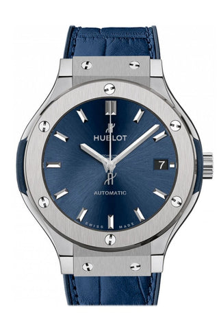 Hublot Classic Fusion Blue Sunray Dial Titanium 38Mm Automatic Mens Watch 565.nx.7170.lr