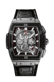 Hublot Spirit Of Big Bang Mens Automatic Black Leather Strap 45Mm Watch 601.nm.0173.lr